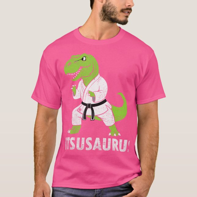 Camiseta Jitsusaurus Funny Bjj Brasileño Jiu Jitsu Trex Kid (Anverso)