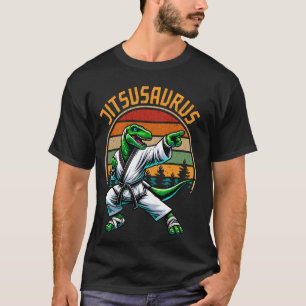 Camiseta Jitsusaurus Jiu Jitsu BJJ T-Rex Dinosaur Martial A