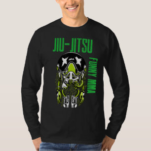 Camiseta Jiu Jitsu Alien Astronauta Chill Mma Grapple Muay 