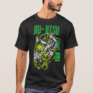 Camiseta Jiu Jitsu Alien Vs Astronauta Lucha MMA Muay Th