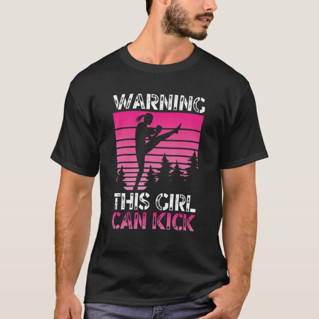 Camiseta Jiu Jitsu Apparel Aviso De Este Chica Puede Ki (Anverso)