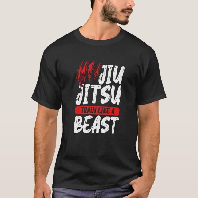 Camiseta Jiu Jitsu Apparel Jiu Jitsu Train like a B (Anverso)