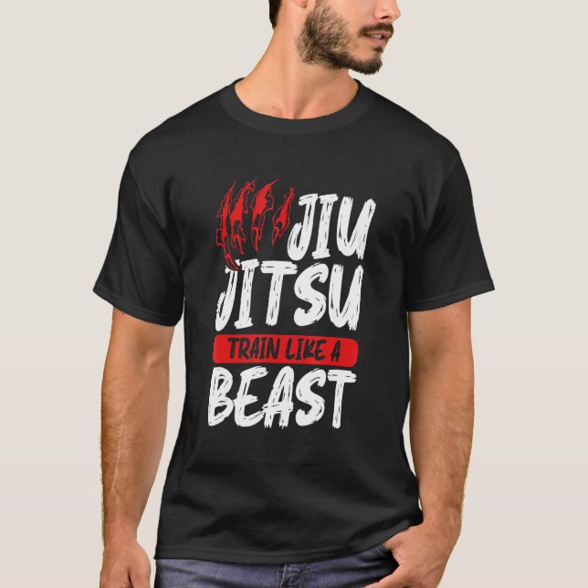 Camiseta Jiu Jitsu Apparel Jiu Jitsu Train like a B (Anverso)
