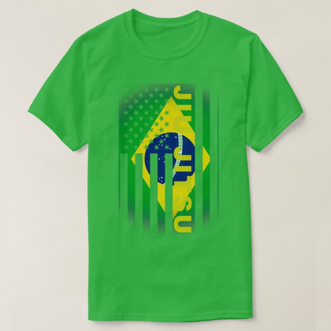 Camiseta Jiu Jitsu Bandera de Estados Unidos 7 (Diseño del anverso)