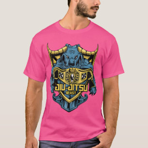 Camiseta Jiu-Jitsu Beast Bjj Mma Bull Mma Gracie Muay Thai