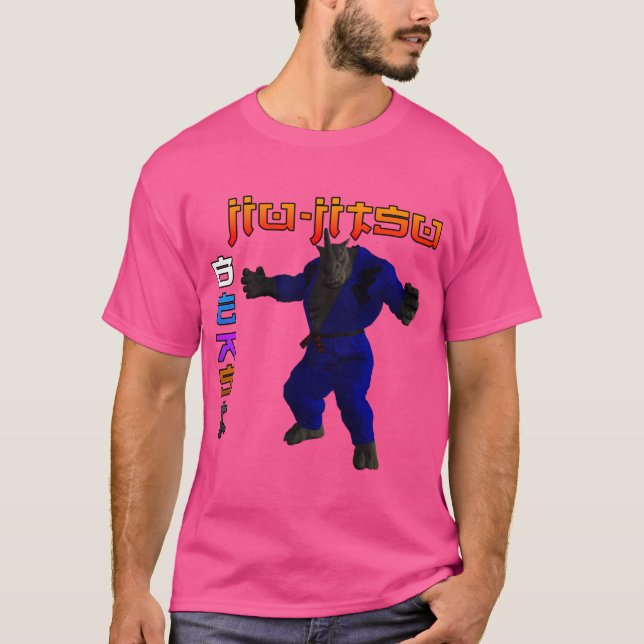 Camiseta Jiu-Jitsu Beast Rhino (Anverso)