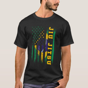 Camiseta Jiu Jitsu Bjj Brasil Bandera de los Estados Unidos