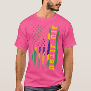 Camiseta Jiu Jitsu Bjj Brasil Estados Unidos Fla