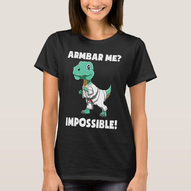 Camiseta Jiu Jitsu BJJ brasileño y Grappling Dino (Anverso)