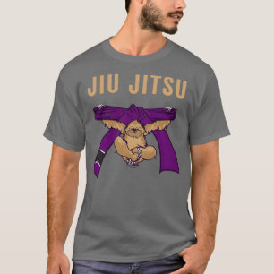Camiseta Jiu Jitsu BJJ Sloth Jiu Jitsu Púrpura Cinturón con