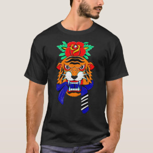 Camiseta Jiu jitsu BJJ Tiger cinturón negro 1