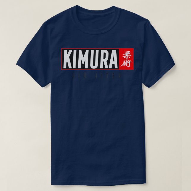 Camiseta Jiu Jitsu Black Belt Kimura Dark Gift Artes Marcia (Diseño del anverso)