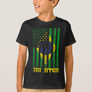 Camiseta Jiu Jitsu Brasileño BJJ Brasil Estados Unidos Band