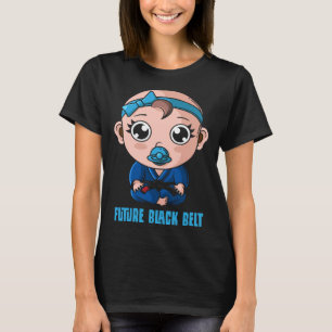 Camiseta Jiu Jitsu Brasileño BJJ y Grappling Bebé Negro