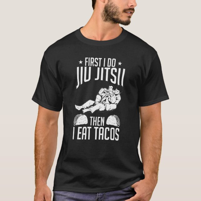 Camiseta Jiu Jitsu brasileño primero hago Jiu Jitsu (Anverso)