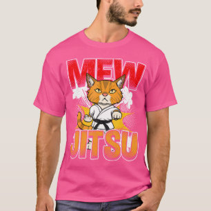 Camiseta Jiu Jitsu Cat Mew Jitsu Funny Martial Arts Bjj