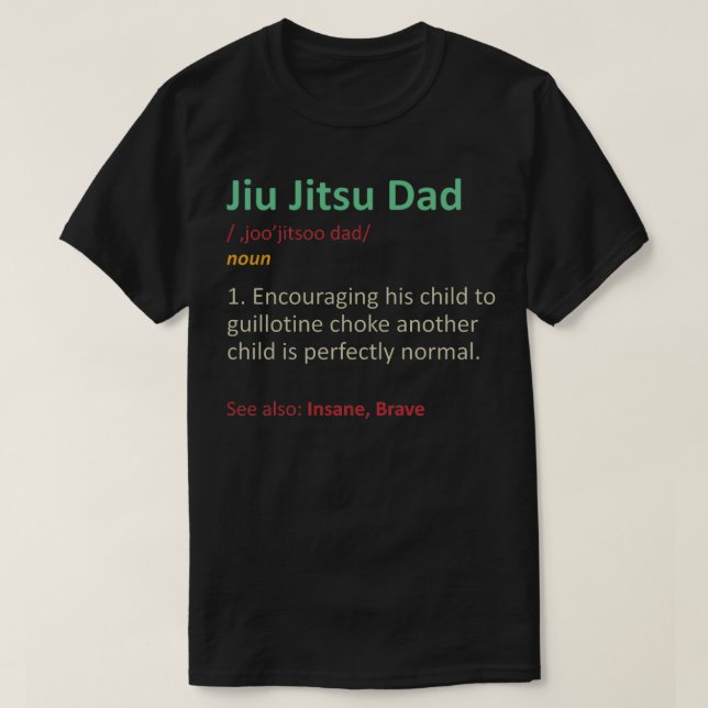 Camiseta Jiu Jitsu Dad 1 (Diseño del anverso)