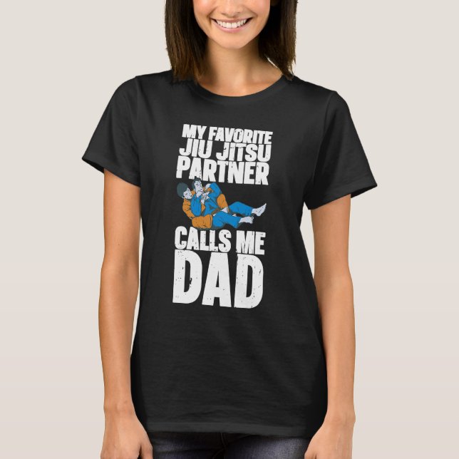 Camiseta Jiu Jitsu Dad BJJ mixto martial Jiu Jits (Anverso)