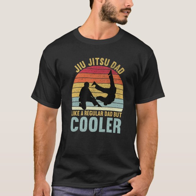 Camiseta Jiu Jitsu Dad Gusta A Un Papá Normal Pero Más Frío (Anverso)