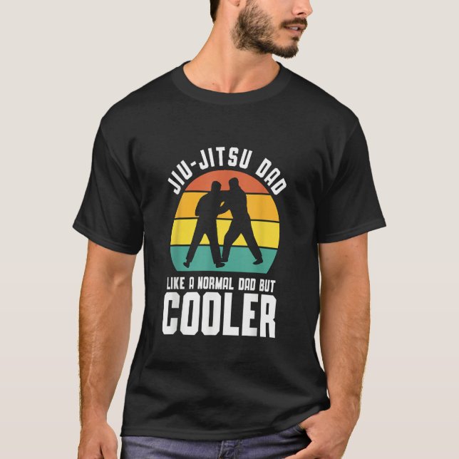 Camiseta Jiu Jitsu Dad Like a Normal Dad but cooler (Anverso)