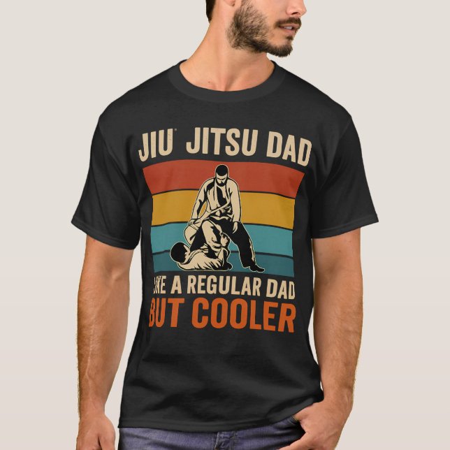 Camiseta Jiu Jitsu Dad Like A Regular Dad But Cooler Funny  (Anverso)