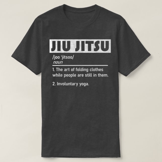 Camiseta Jiu Jitsu Divertida Definición De Artes Marciales (Diseño del anverso)