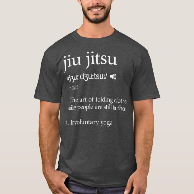 Camiseta Jiu Jitsu Divertido regalo de definición (Anverso)