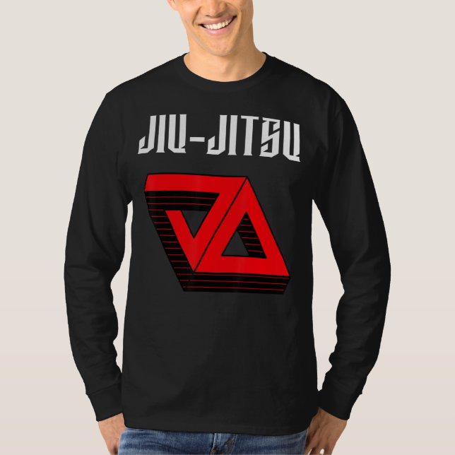 Camiseta Jiu Jitsu Doble Gracie Triángulo Mma Bjj Muay T (Anverso)