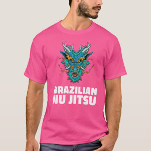 Camiseta Jiu Jitsu Dragon Demon brasileño Jiu Jitsu MMA Gra