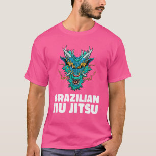 Camiseta Jiu Jitsu Dragon Demon brasileño Jiu Jitsu MMA Gra