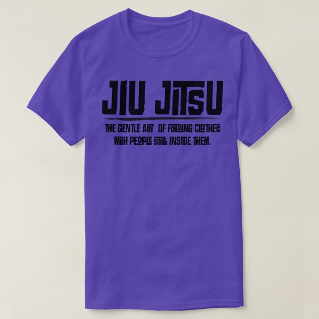 Camiseta Jiu Jitsu el gentil arte de la ropa plegable (Diseño del anverso)