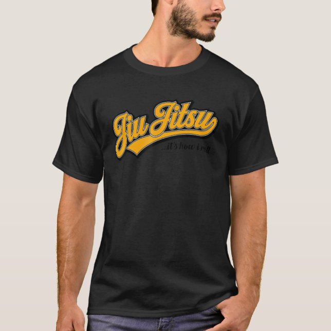 Camiseta Jiu Jitsu es como hago rollo (Anverso)