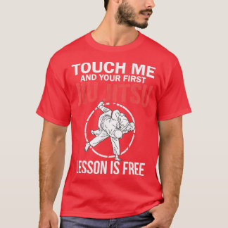 Camiseta Jiu Jitsu es gracioso tocarme con jujitsu brasileñ