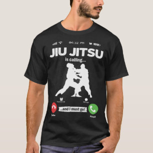Camiseta Jiu Jitsu está llamando, debo irme, luchador de MM