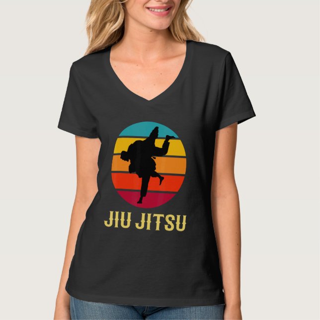 Camiseta Jiu Jitsu estilo de artes marciales de la época de (Anverso)