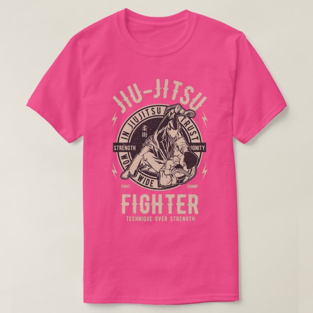 Camiseta Jiu Jitsu Fighter BJJ fighter (Diseño del anverso)