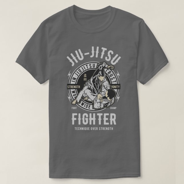 Camiseta Jiu Jitsu Fighter MMA Karate Artes Marciales (Diseño del anverso)