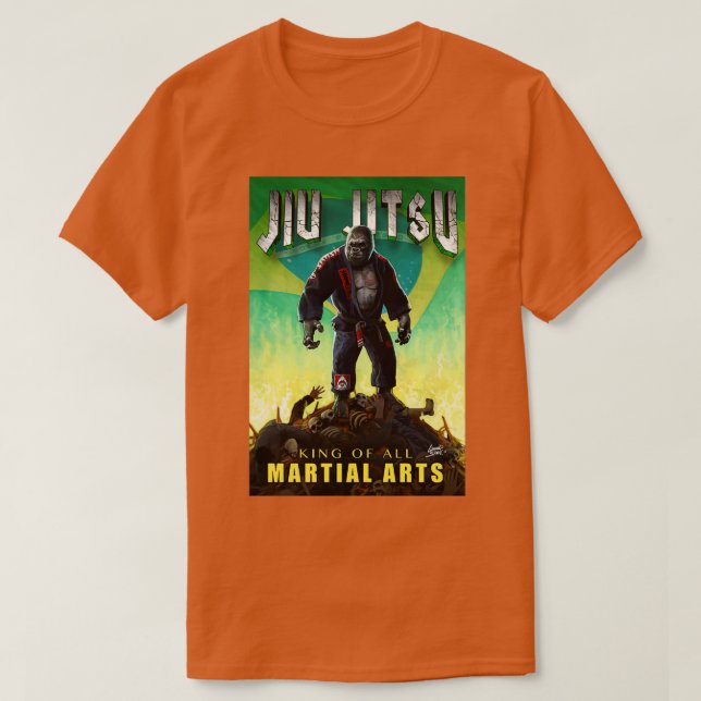 Camiseta Jiu Jitsu Gorilla Destroyer (Diseño del anverso)