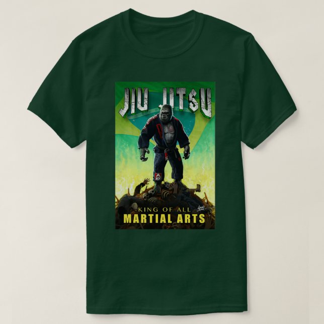 Camiseta Jiu Jitsu Gorilla Destroyer 1 (Diseño del anverso)