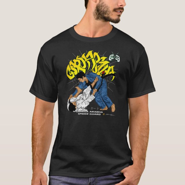 Camiseta Jiu-Jitsu Guarda Aranha - guardia de la araña (Anverso)