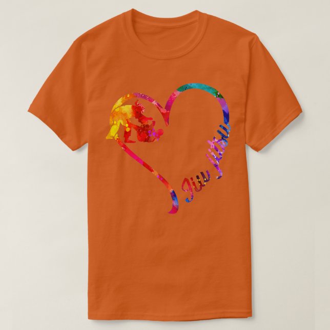 Camiseta Jiu jitsu heart (Diseño del anverso)