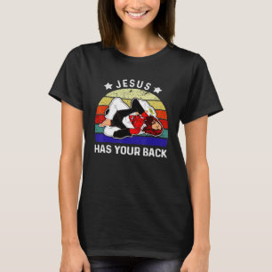 Camiseta Jiu Jitsu Jesús en Brasil tiene la espalda