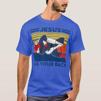 Camiseta Jiu Jitsu Jesús tiene tu espalda Bjj Mma