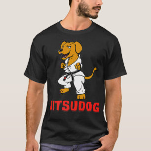 Camiseta Jiu Jitsu Jitsudog Perro de entrenamiento BJJ bras