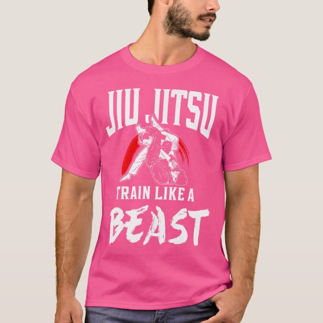 Camiseta Jiu Jitsu Jiu Jitsu Train Como Una Bestia (Anverso)