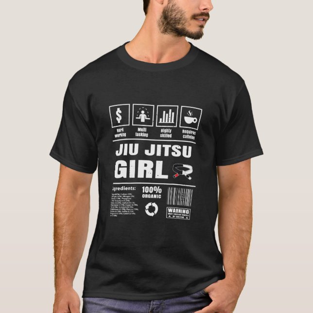 Camiseta Jiu Jitsu - Las mujeres Chicas de Jiu Jitsu brasil (Anverso)