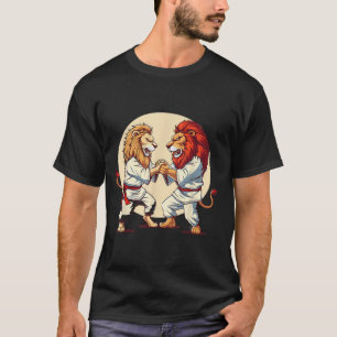 Camiseta Jiu-Jitsu León Amante Taekwondo Judo Kung Fu