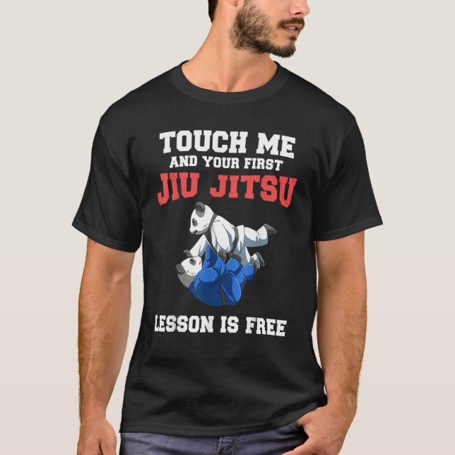 Camiseta Jiu Jitsu Lesson  BJJ Grappling Pandas (Anverso)