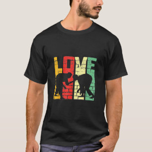 Camiseta Jiu Jitsu - Negro retro de amor único de Guay Jiu 