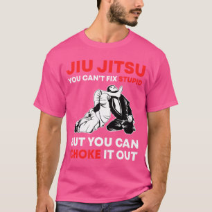Camiseta Jiu Jitsu No Puede Arreglar Estúpido Pero Se Puede